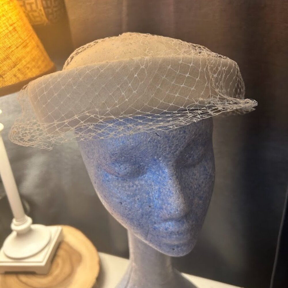 Vintage Henry Pollack Peach felt Women's Wool Hat